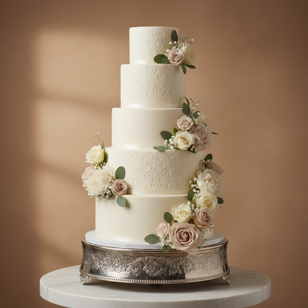 Mehrstöckige Hochzeitstorte